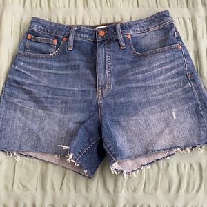 Madewell Curvy High Rise Denim Shorts